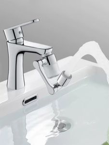 Đầu Lọc Nước Tại Vòi Bồn Rửa Mặt - Đồng thau cao cấp Tăng áp mạnh mẽ Tay xoay 3 chiều 1080° 2 chế độ phun - MOGEE