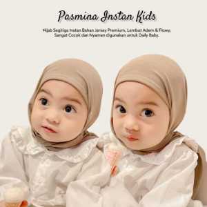 PASMINA instan anak jersey/pasmina Syakila anak  jilbab pashmina instan anak jersey premium 2-6 thn