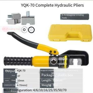 New Supertools YQK-120A/240A/300A/400A 8/12/13/18 TONS Hydraulic Wire Crimping Tool Cable Plier Crimper