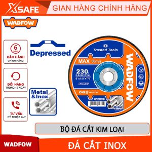 [HỎA TỐC] Đá cắt kim loại WADFOW WAC1392 230x3x22.2mm đĩa cắt sắt mini tròn cao cấp siêu bền chống vỡ chống mòn 9inch