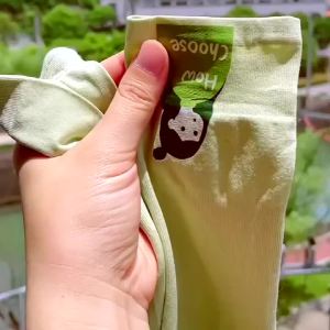 Sunscreen arm cover with ice sleeves cute female internet celebrity breathable male UV resistant thin ice silk hand sleeve cover