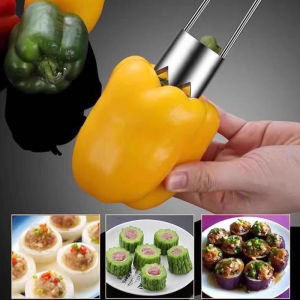 Fantic เครื่องคว้านแกนผลไม้สแตนเลสสตีลอุปกรณ์ในครัวที่ดึงแกนผักพริกแอปเปิ้ลลูกแพร์อเนกประสงค์