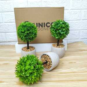 Tanaman Hias Pot Bunga Plastik Artificial Pohon Bonsai Ornamen Dekorasi Ruangan Rumah COD PBP199
