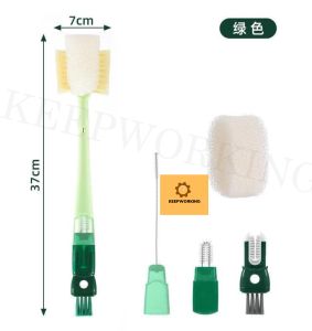 KEEPWORKING 5-in-1 Multipurpose Brush for Cleaning Water Bottles Cups and Baby Bottles