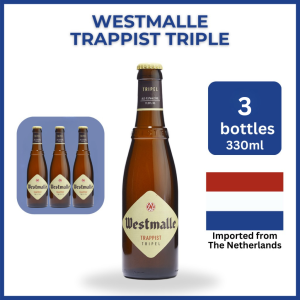 Westmalle Tripel – Trappist Beer from Belgium (3/6/12 x 330ml)