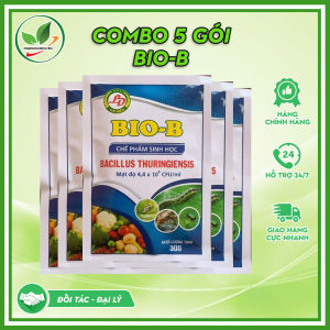 Combo 5 gói (gói 30gr) Chế phẩm sinh học Bio B. Diệt côn trùng sâu bọ trên cây trồng