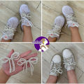 Shoe Charm (Sepasang) / Shoes Charm Ribbon / Hiasan Sepatu Pita Manik. 