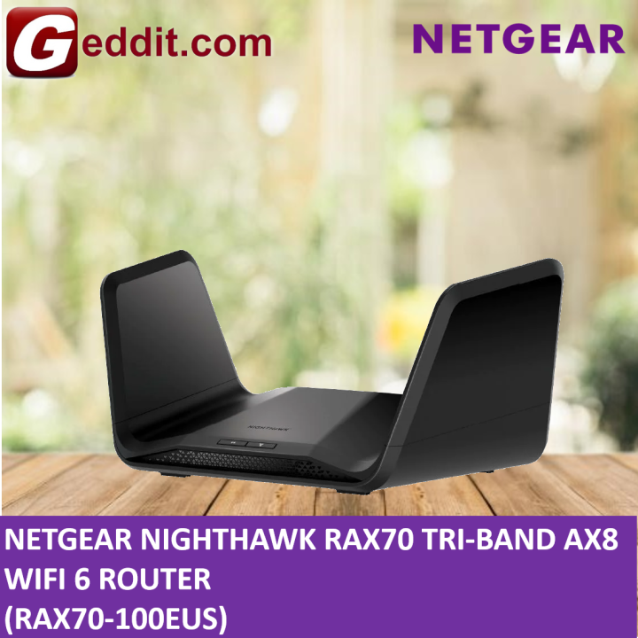 NETGEAR NIGHTHAWK RAX70 TRIBAND AX8 WiFi 6 ROUTER RAX70100EUS Lazada