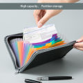 Coupon Organiser, Zipper Coupon Currency Organiser With 13 Compartments Zip Document Organiser. 