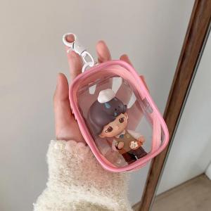 ZEEMIN Christmas and Halloween gifts PVC Transparent Mini Storage Bag Mystery Bag Keychain Storage Bag Cute Doll Bag Storage Bag Earphone Charger Storage Bag