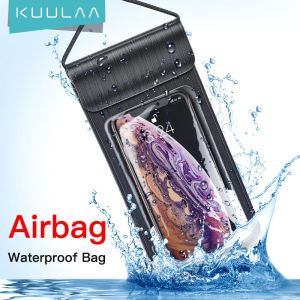 50% OFF Voucher KUULAA Waterproof Phone Pouch Underwater Phone Bag Case Swimming Diving Phone Case Bag for Xiaomi iPhone Huawei Samsung