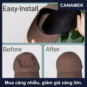 【CANAMEK】 Có thể điều chỉnh hat bên trong hỗ trợ bông Pad chống biến dạng Mũ bóng chày Visor chèn cong vành hình dạng người lưu giữ lót kháng