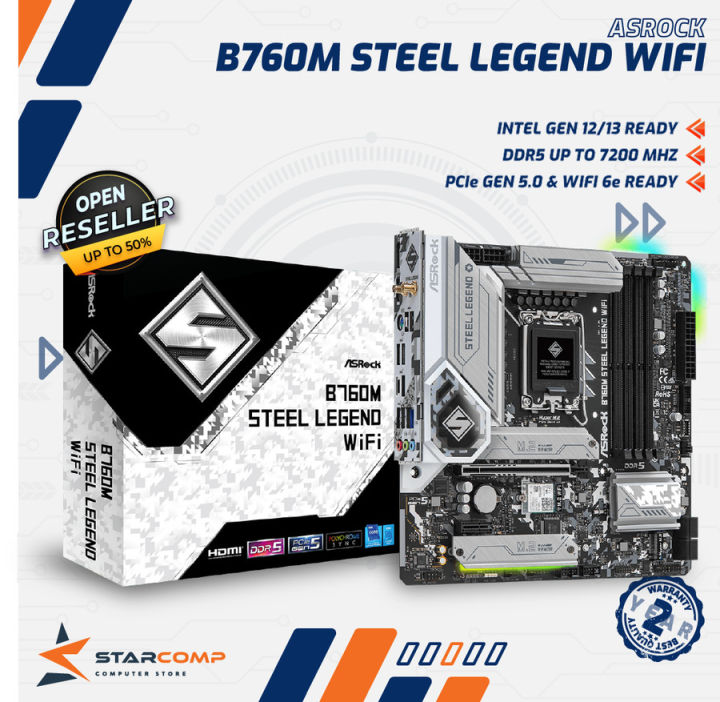 ASRock B760M Steel Legend WIFI DDR5 INTEL B 760 LGA1700