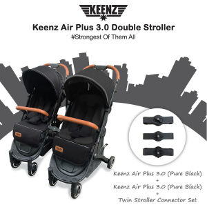 Keenz Air Plus 3.0 Double Stroller + $460 Freebies (Newborns till 30kg World Largest Basket Strongest of Them All The Original)