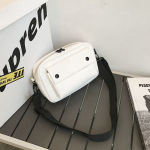 2024 Durable Mini Waterproof PU Leather Crossbody Shoulder Sling Bag for men and wome