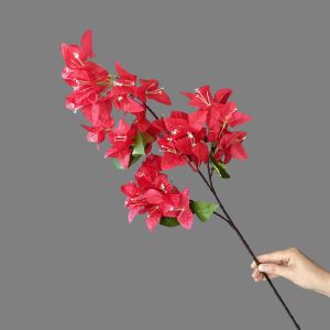 PLLEWY 76cm Simulation Flower Real Touch 24/51 Heads Fake Bougainvillea Spectabilis Lifelike Multi Color Artificial Plum Blossom Wedding