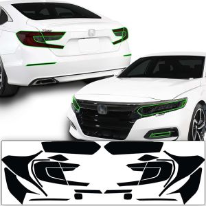 - Precut Fog Light Tint Kit Compatible with and Fits Honda Accord 2018-2020 Yellow
