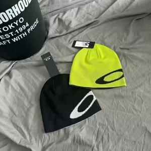 Japanese Style Trendy Outdoor Dropshipping OK Large Logo Knitted Beanie Hat for Couples Men and Women