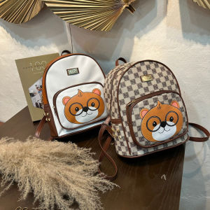 Balo da - Balo nữ dễ thương hình gấu đeo kính mẫu mới đẹp cho nữ đi làm đi học đi chơi phong cách Hàn Quốc