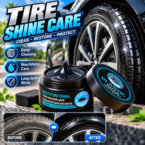 Tire Shine Polish High Gloss Car Tire Wax Coating Tire Black Restorer Long Lasting Tire Dressing Auto Detailing Care