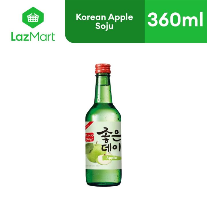 Good Day Korean Apple Soju 360ml Instant Delivery Soju Organic