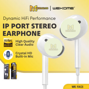 Fon Telinga WEKOME Bluetooth Wired Earphone With Mic For Calls LMYA12i Super Bass Stereo Earphone With Volume Control Earfone Year Fon