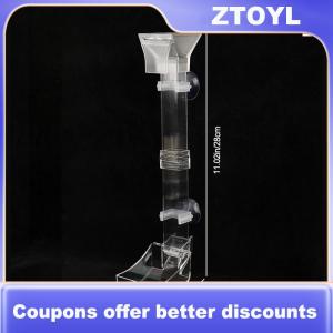 【ZTOYL】 Aquarium Transparent Feeding Tube Set Acrylic Aquarium Feeder Shrimp Feeder Feeding Container Accessories Tools