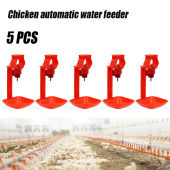 5PCS Chicken Drinker Automatic Water Nipple Mouth Drinker for Chicken Pipe