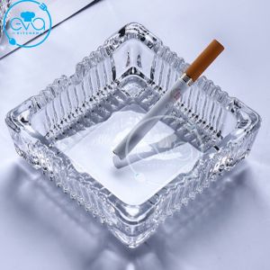 [HCM]Gạt Tàn Thuỷ Tinh Glass Ashtray Kiểu Dáng Vuông Bầu Sang Trọng Deli 1024 M1000