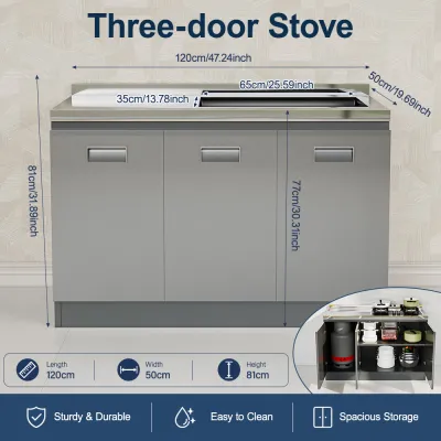 Cabinet Sink Gas Stove Storage Composable Stainless Steel Kitchen Storage Cabinet Sets Kabinet Dapur 橱柜