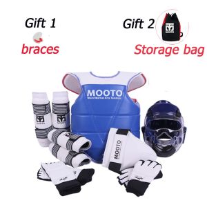 MOOTO-Taekwondo Protective Gear Reversible Armor Kits with Free Bag(For Male or Female)