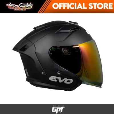 EVO HELMET TRX HALF FACE DUAL VISOR w/ FREE CLEAR LENS