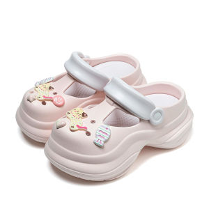 [Free Shipping] Cute Puppy-Themed Clogs WomenS Sandals Outdoor Flip-Flops Beach Sandals Indoor Slippers WomenS Shoes Closed-Toe Slippers