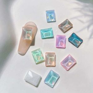 ERYRG Trang trí cực quang Trang trí móng tay Màu macaroon Trái tim tình yêu Kim cương giả móng tay Màu ngẫu nhiên Hình thoi Trang sức móng tay Dành cho Nữ