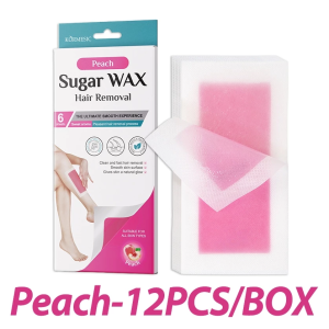 6pcs Cold Wax Paper Hair Removal Strip / Hair Removal Strip / Waxing Strip / Paper Wax/Kertas Stiker Lengket Waxing Hair Removal Strip/Penghilang Bulu Ketiak Pencabut bulu sampai akar Aman Tanpa Iritasi Penghilangan rambut dengan cepat Penghilang Bulu Bad