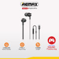[Remax Audio] RM-610D Series Type-C/iPhone Wired Earphone with 3D Surround & Noise Isolating Mic, Metal Build for Mobile Game/Call. 
