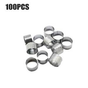 100PCS Thimble / Bidal / Cincin Pengaman / Pelindung Jari Anti Jarum