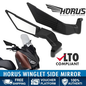 【12H Ship】Horus Winglet Side Mirror 28cm Large Full Alloy Adjustable Mirror Mount Walang Grado Clear Lens Univ