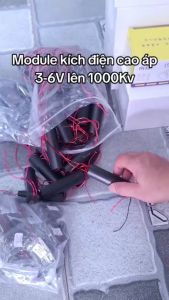Modul kích tăng áp Điện vào 37v-6v ra 1000kv. Chế dùicui máy đánh lửa 400kv - 1000kv Siêu mạnh