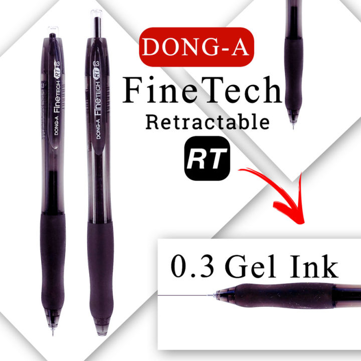 Dong-A fine Tech RT 0.3 retractable gel pen 2;s | Lazada Philippines