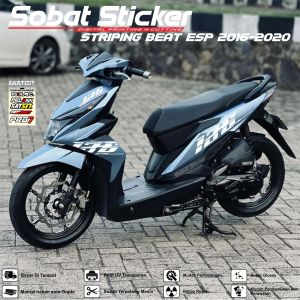 Stiker Striping BEAT ESP/STREET / Sticker UV Transparan  Honda Beat 2016-2019
