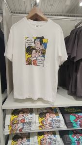 * GU Graphic T-Shirt - 100% Cotton Short Sleeve Tee / Japan Limited Design Authentic product .c