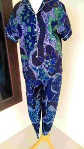 Setelan Batik Wanita Motif Kencana Ungu