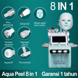⭐ 100% ORI Garansi ⭐ Alat Hydra Peel 11in1 Profesional - Beragam Perawatan Wajah Terbaik Termasuk Aqua Peel Hydrogen Oxygen PDT Mask Dermabrasion Hydra Skin Scrubber Ultrasound RF dan Setrika Wajah Dingin