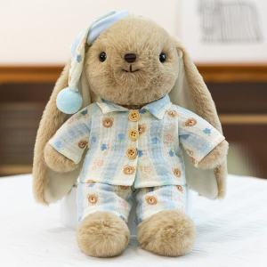 Rabbit Plush Doll Flower Dress Soft Stuffed Bunny Toy Sleep Companion Baby Toddler Girl Gift