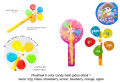 ORI KOREA PINWHEEL 5 COLOR CANDY HELLO JADOO. 