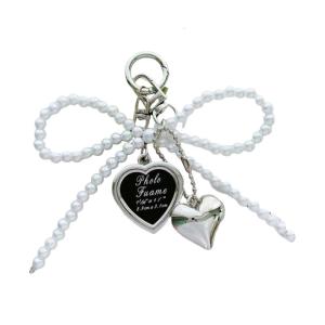 Bows Keyring Korean Styles Keychain Creative Car Key Chain Lovely Heart Keyrings Bag Pendant Ornaments Bag Charm