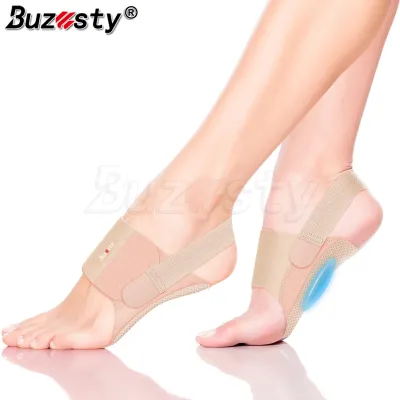 Buzesty 1 cặp đệm gan bàn chân cho Relief viêm cân gan chân: miếng chèn đệm gan bàn chân có thể đeo chống trượt Nâng Cấp Có tích hợp chỉnh hình-Dụng cụ trợ lực có thể điều chỉnh W/miếng gel cho vòm chứng bàn chân bẹt cao & giảm cho nữ