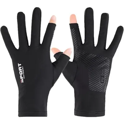 Sarung Tangan Mobil Motor Sepeda Pria Bahan Tipis Wanita Ice Silk Gloves Anti Slip Es Sutra
