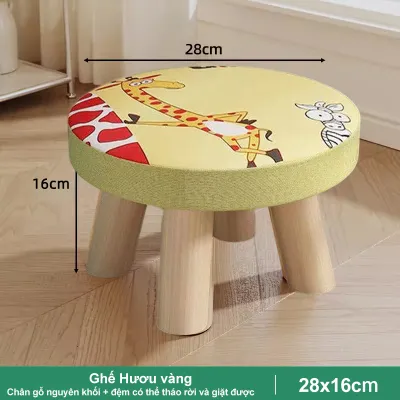 NES Ghế gỗ ngồi bệt Ghế đôn sofa Ghế bàn trang điểm gác chân( giá thật chất lượng)dễ tháo rời và lắp ghép